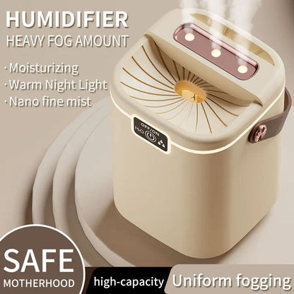 3 Nozzle Usb 5 Gear Spray Humidifier With Atmosphere Light Household Top Water Bedroom Aromatherapy Machine Desk Large Capacity