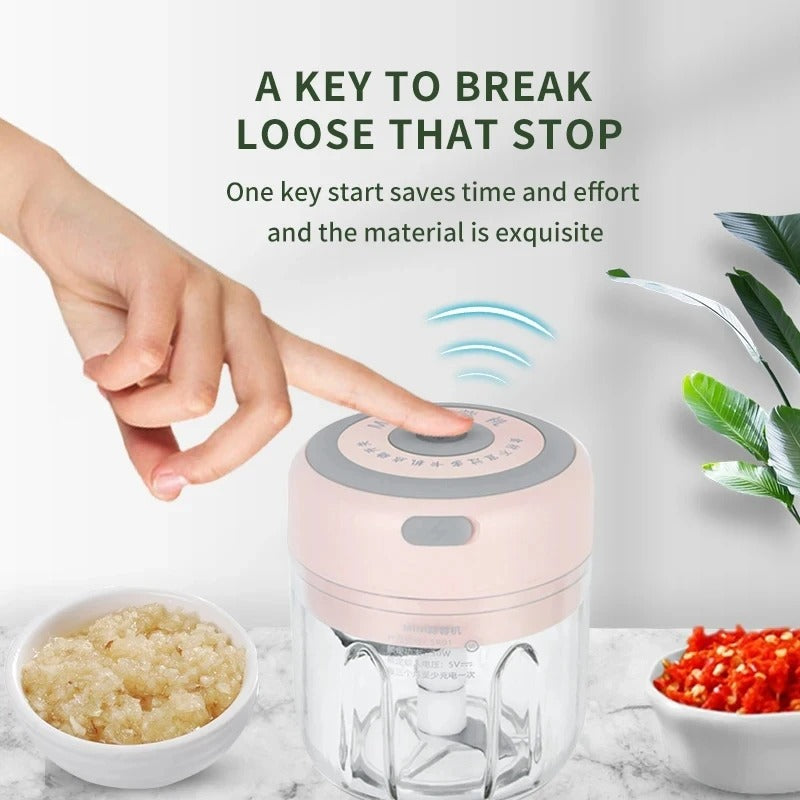 250ml Multifunctional Cooking Machine Automatic Household Meat Grinder Baby Supplementary Food Stirring Minced Garlic
