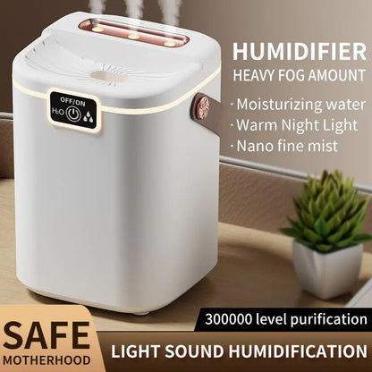 3 Nozzle Usb 5 Gear Spray Humidifier With Atmosphere Light Household Top Water Bedroom Aromatherapy Machine Desk Large Capacity