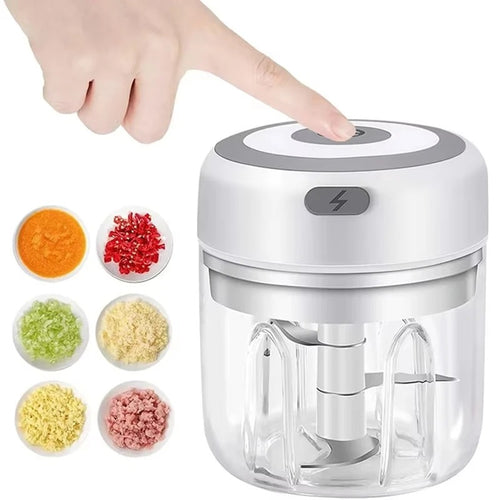250ml Multifunctional Cooking Machine Automatic Household Meat Grinder Baby Supplementary Food Stirring Minced Garlic